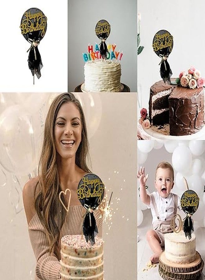 pop colours Happy Birthday Cake Topper |Cake Topper With Net | SpecialCake Decoration Topper | Exquisite Cake Topper | 1 Pcs - Image 3